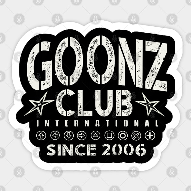 Goonz Club Int. Sticker by mywayent